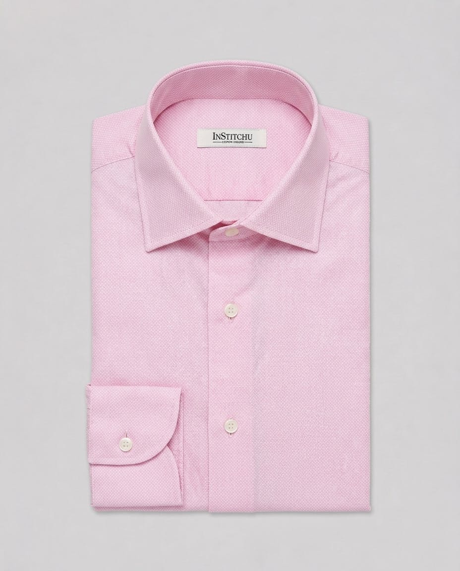 the-bierce-pink-textured-cotton-shirt