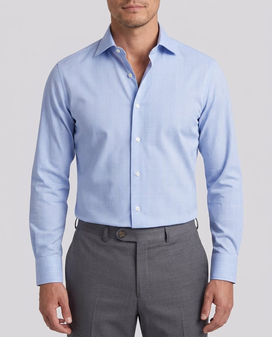 the-browning-blue-glen-plaid-non-iron-cotton-shirt