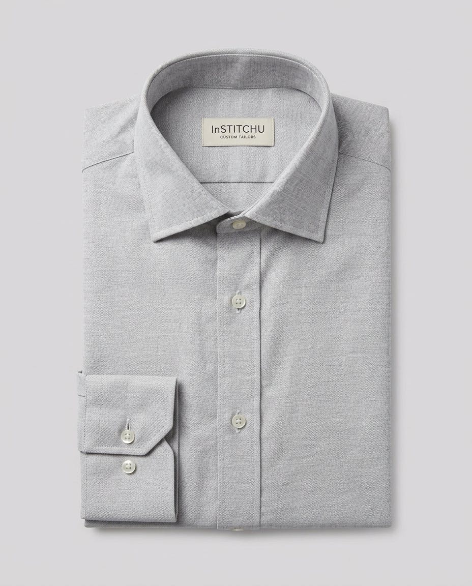 the-cannes-stylbiella-grey-cotton-shirt