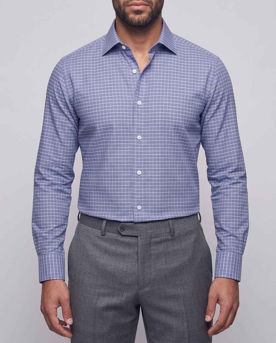 the-dante-blue-glen-plaid-cotton-shirt