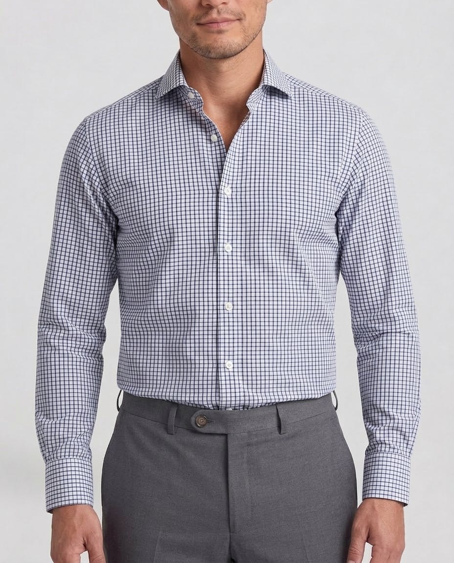 the-dickens-navy-pinstripe-check-cotton-shirt