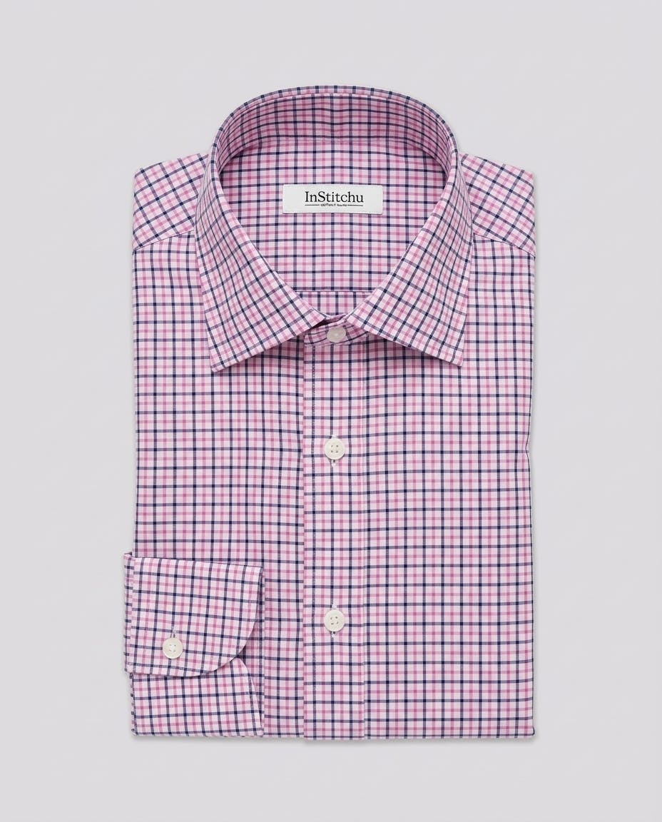 the-doyle-pink-and-navy-tattersall-cotton-shirt