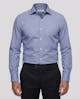 the-emerson-navy-and-white-dobby-cotton-shirt