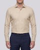 the-harrison-beige-herringbone-cotton-shirt