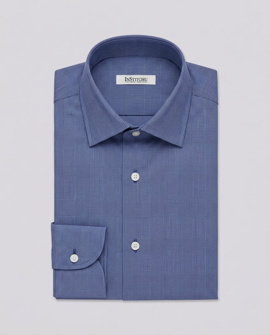 the-hemingway-navy-glen-plaid-cotton-shirt