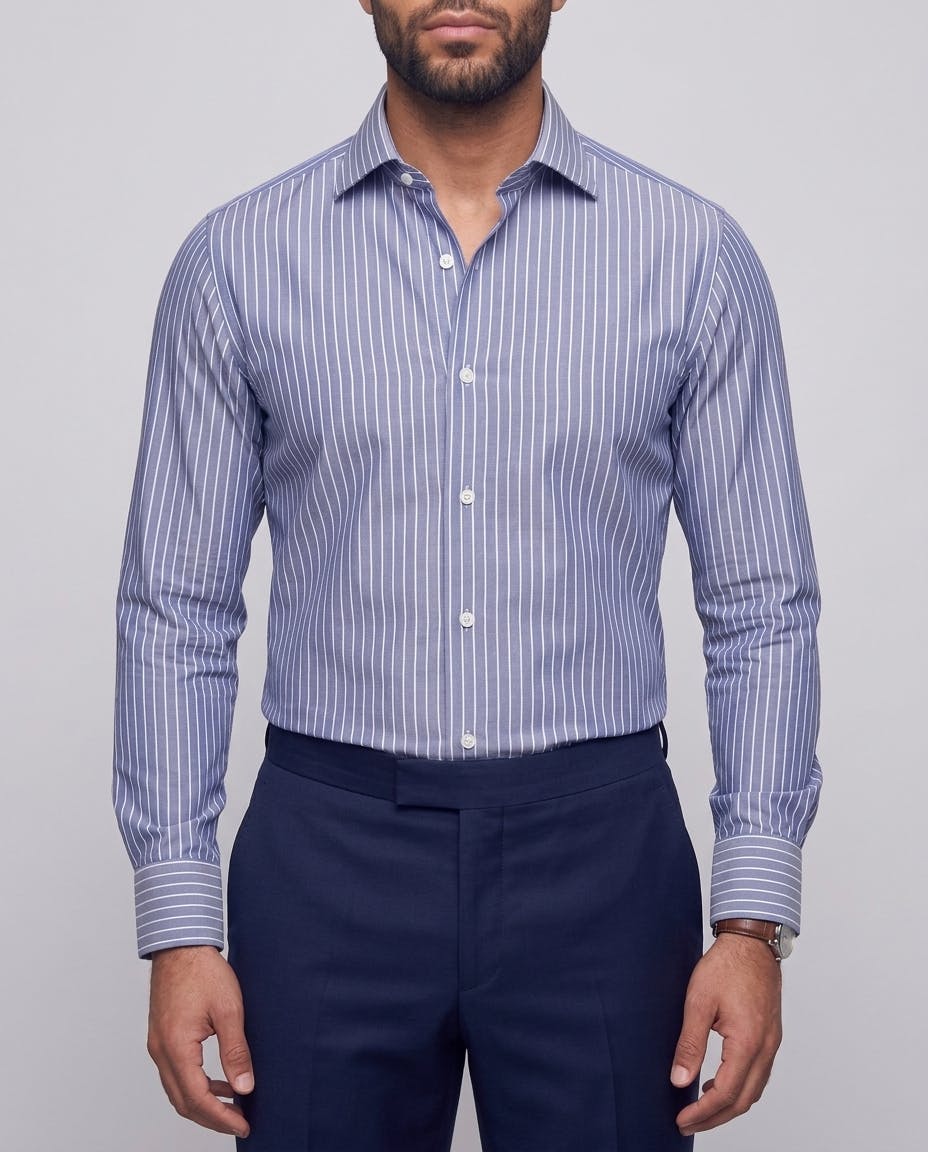 the-herzl-navy-and-white-striped-cotton-shirt