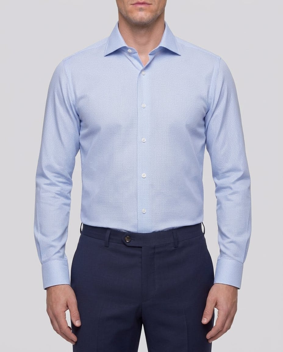 the-hobbes-blue-dobby-non-iron-cotton-shirt