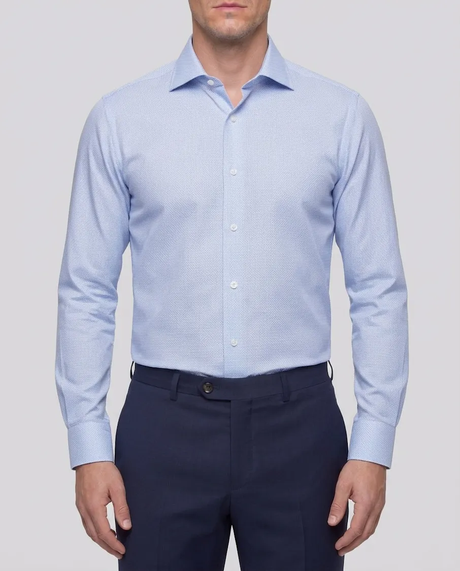 the-hobbes-blue-dobby-non-iron-cotton-shirt