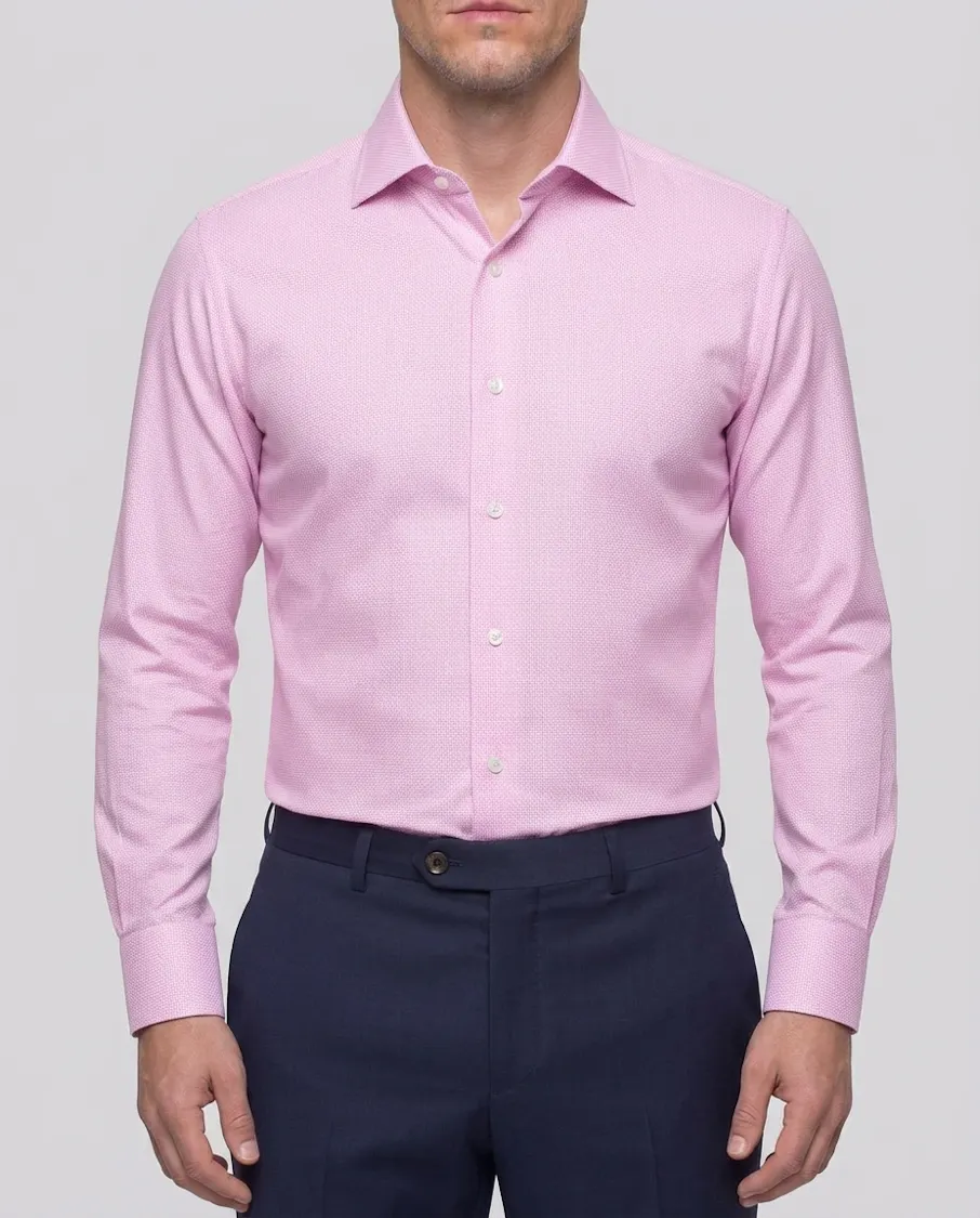 the-melville-pink-dobby-non-iron-cotton-shirt