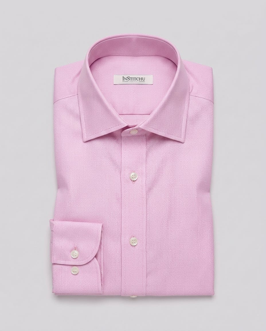 the-melville-pink-dobby-non-iron-cotton-shirt