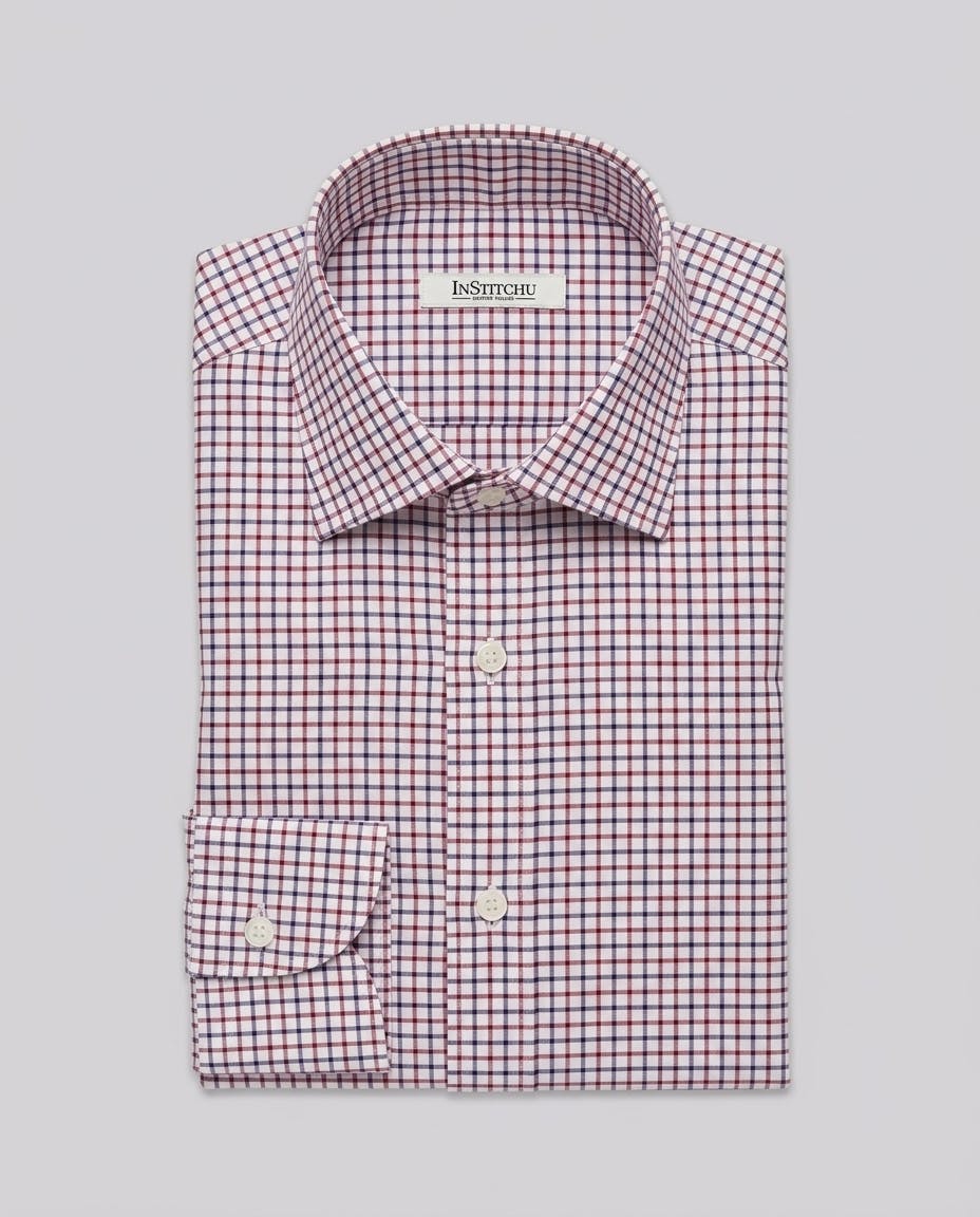 the-ovid-red-and-navy-tattersall-cotton-shirt
