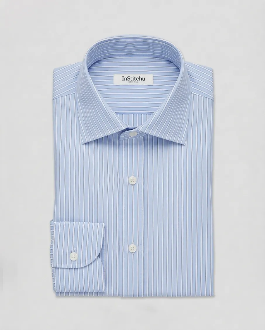 the-sandy-blue-striped-shirt