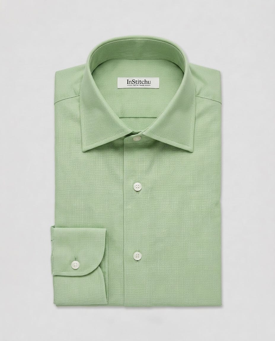 the-seneca-green-pinpoint-cotton-oxford-shirt