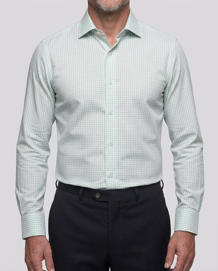 the-shelley-green-and-white-check-cotton-shirt