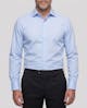 the-stevenson-blue-textured-cotton-shirt