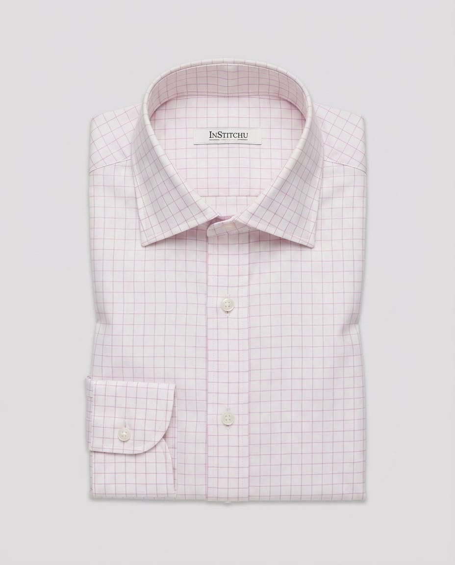 the-wilde-pink-windowpane-cotton-shirt