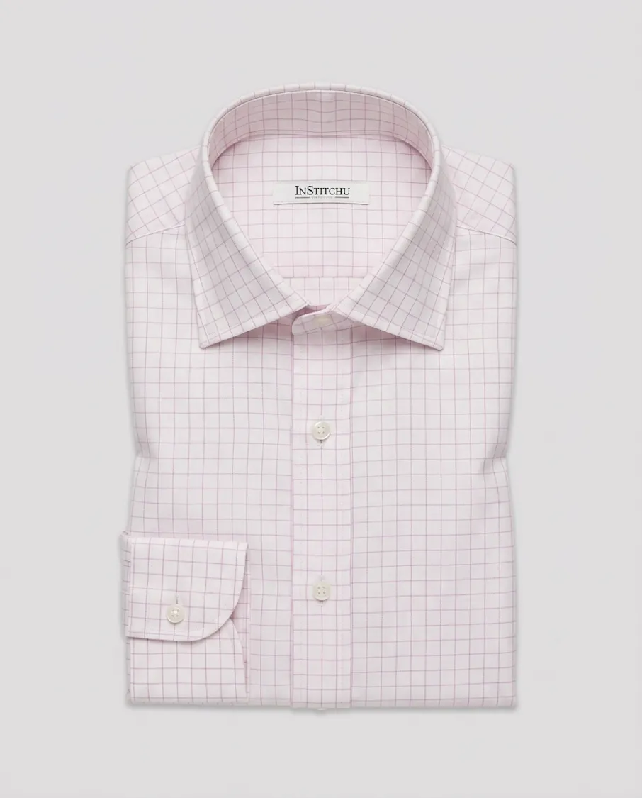 the-wilde-pink-windowpane-cotton-shirt
