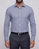 the-woolf-navy-gingham-check-non-iron-cotton-shirt