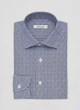the-woolf-navy-gingham-check-non-iron-cotton-shirt
