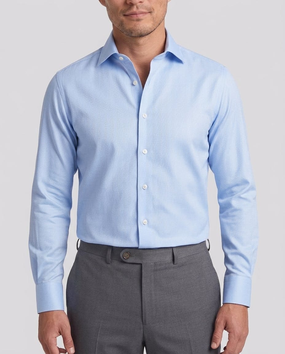 the-wordsworth-blue-and-white-herringbone-cotton-shirt