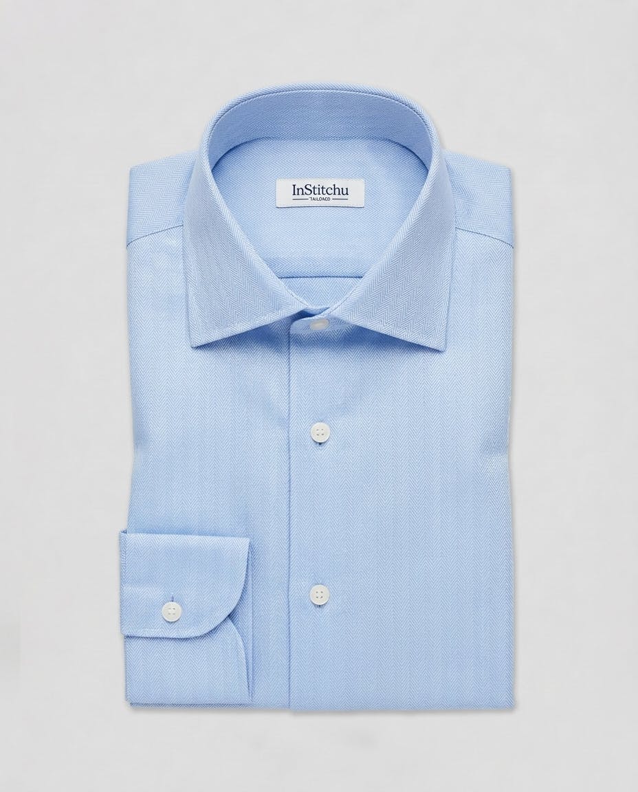 the-wordsworth-blue-and-white-herringbone-cotton-shirt