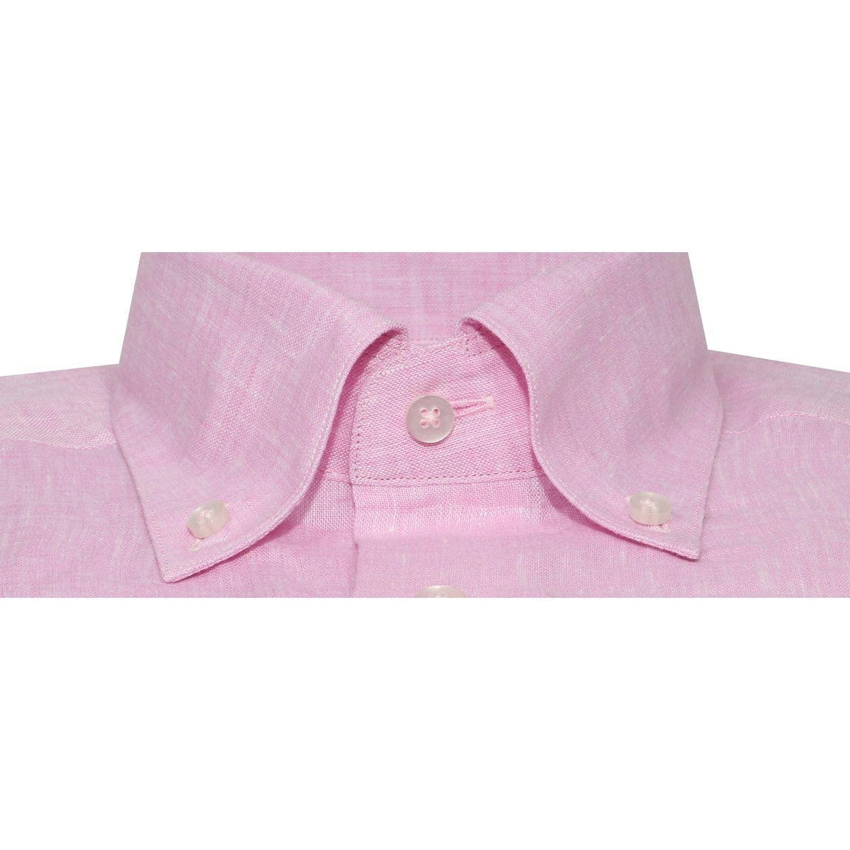 InStitchu Collection Pink Linen Button Down Shirt