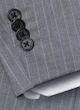 Harrington Vitale Barberis Grey and White Pinstripe