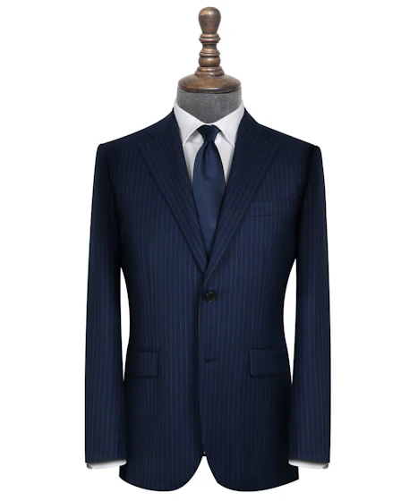 Underwood Vitale Barberis Navy and White Pinstripe