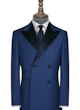 Flynn Double Breasted Blue and Navy Tuxedo