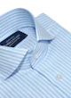 InStitchu Collection Sky Blue White Smart Striped