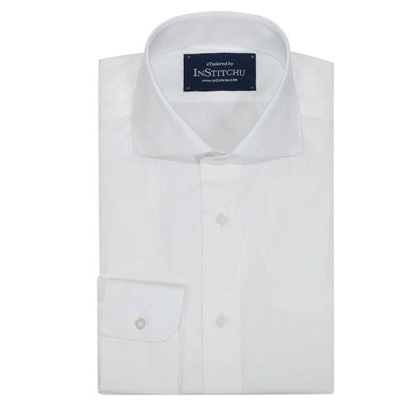 InStitchu Collection Wrinkle Free Plain White