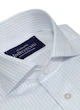 InStitchu Collection Wrinkle Free Blue Striped
