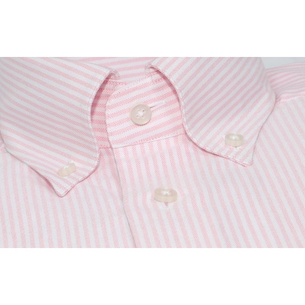 InStitchu Collection Oxford Pink Cotton Striped