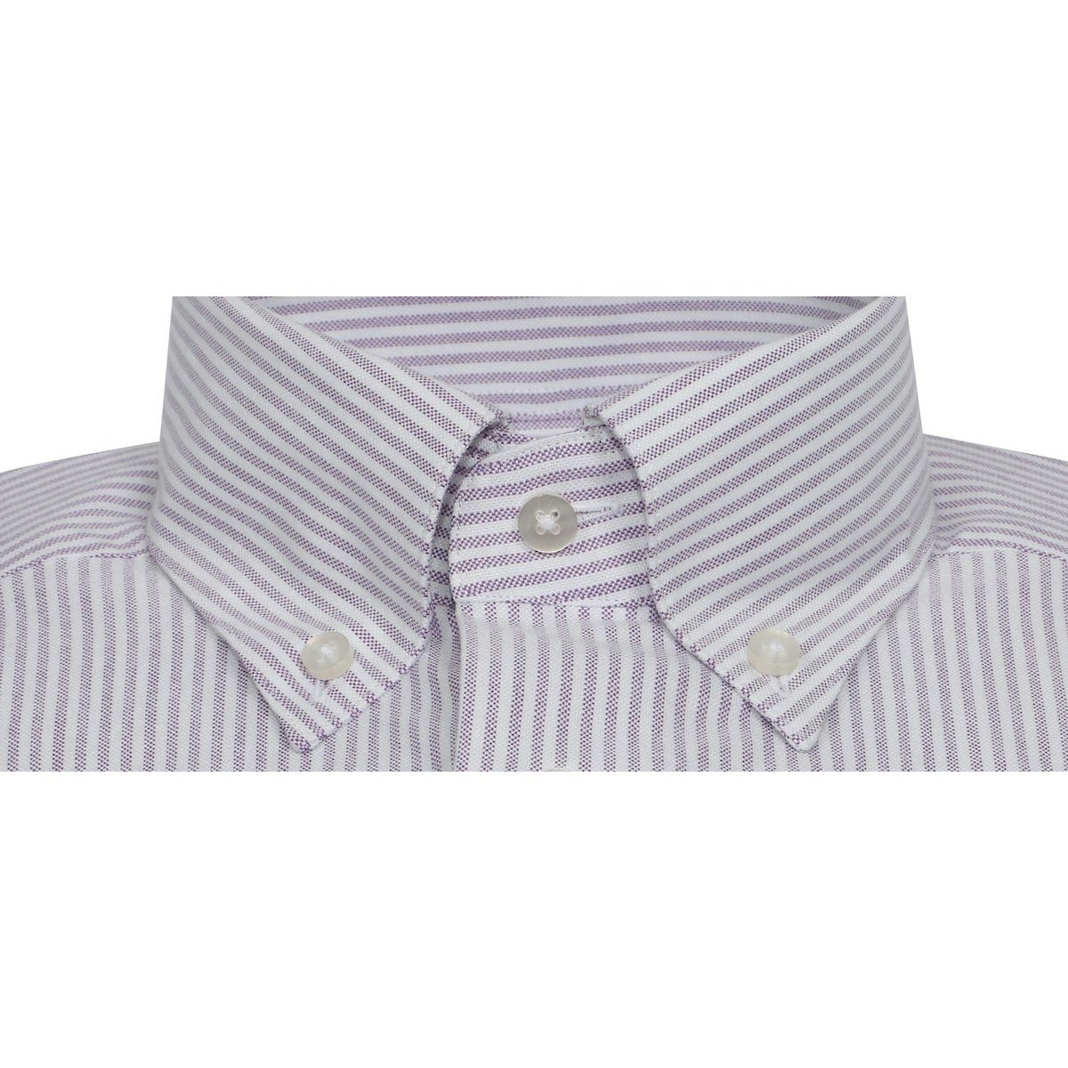 InStitchu Collection Oxford Purple Cotton Striped
