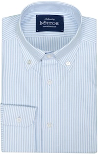 InStitchu Collection Oxford Blue Cotton Striped
