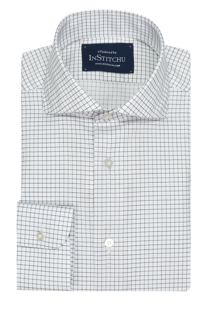 InStitchu Collection Wrinkle Free Check Black