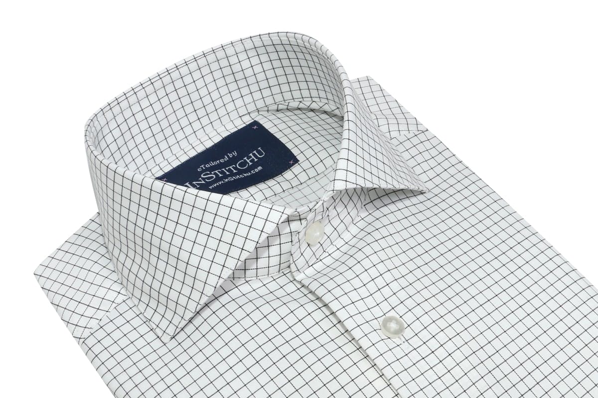 InStitchu Collection Wrinkle Free Check Black