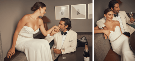 Vera Wang Bride Tuxedo Collection